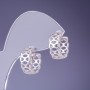 Orecchini Xuping 7×15 mm rodio