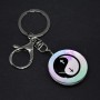 Portachiavi \"Croce Yin Yang\", lunghezza 10 cm