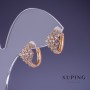 Orecchini Xuping 13x10 mm, doratura 18K