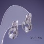 Orecchini Xuping rodio 20x12 mm