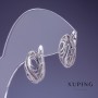 Orecchini Xuping rodio 16×9 mm