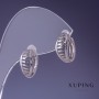 Orecchini Xuping 13×7 mm rodio