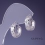 Orecchini Xuping rodio 6×15 mm