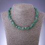 Collana in nefrite naturale, grani da 8 mm, lunghezza 45 cm