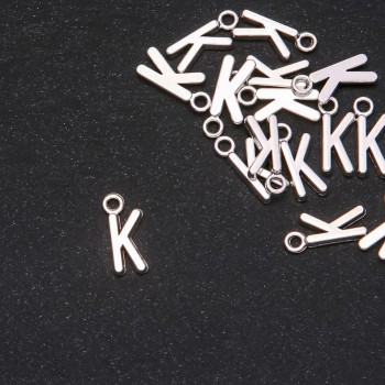 Fornitura pendente Lettera 'K' 17×7 mm, confezione da 20 g (+ - 25 pezzi)