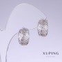Orecchini Xuping in rodio, lunghezza 16 mm, spessore 7 mm