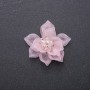 Toppa decorativa Fiore di loto acrilico rosa, diametro 40 mm