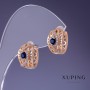 Orecchini Xuping 15×9 mm con placcatura in oro 18K
