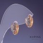 Orecchini Xuping 13×6 mm, oro 18K