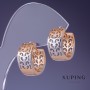Orecchini Xuping 12×3 mm doratura 18K