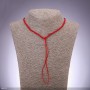 Filo rosso per collana, diametro 2,5 mm, lunghezza 50 cm