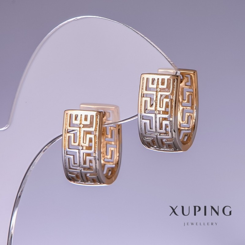 Orecchini Xuping 17x9 mm «doratura 18 kt, rodio»