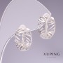 Orecchini Xuping rodiati 16×7 mm