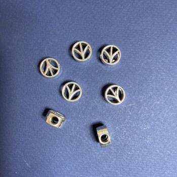 Fornitura per Perla-inserto, diametro 12×6 mm, foro interno 4,3 mm, confezione 3 mm, 20 g, 10 pz