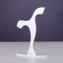 Supporto per bigiotteria in plastica bianca, altezza 7 cm, larghezza 7 cm