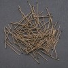 Perni per gioielli, lunghezza 26 mm, testa a chiodo bronzo, confezione 0,5 kg