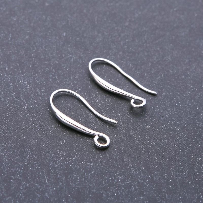 Ganci per orecchini 2x19 mm, colore 'argento' (coppia)