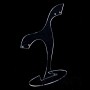 Supporto per orecchini, plastica trasparente, altezza 140 mm