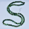 Perline di cristallo verdi in stile Swarovski, sfere sfaccettate con rivestimento petrolio, diametro 5×4 mm, filo lungo 48 cm