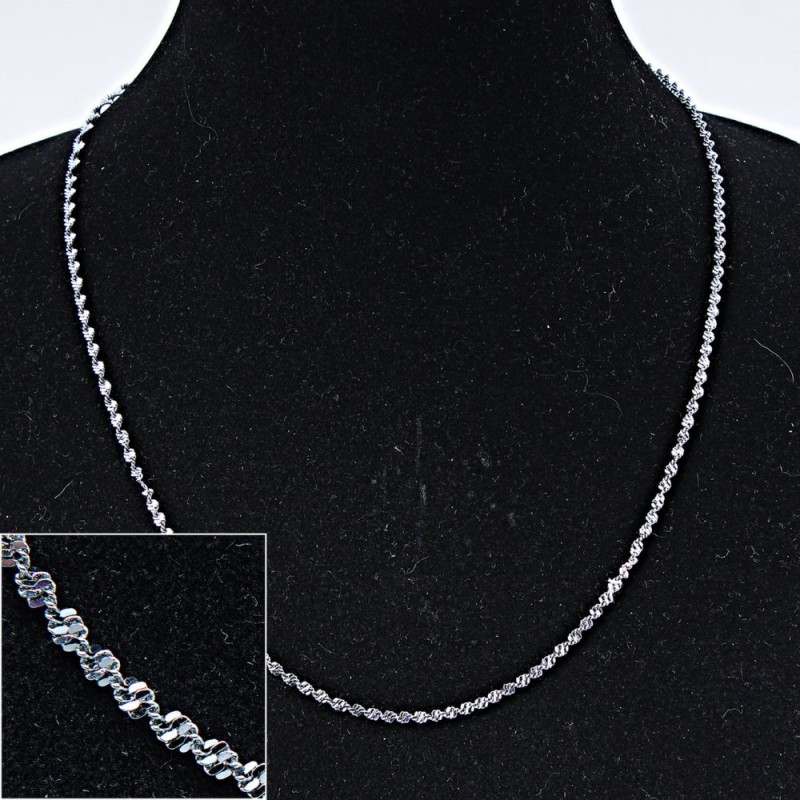 Catenina per bigiotteria, cavo metallico, lunghezza 50 cm