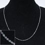 Catenina per bigiotteria, cavo metallico, lunghezza 50 cm