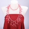Collana lunga di perline rosa «Rametti», lunghezza 105 cm