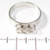 Prezzo per confezione /10 pezzi 10 mm Base per orecchini con 6 anelli