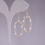 Orecchini in argento 925 con perline bianche