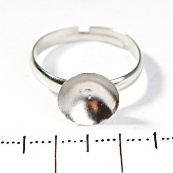 Prezzo per confezione /10 pezzi. Base per orecchini a coppa rotonda da 10 mm