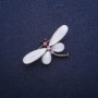 Spilla Libellula 45x25 mm bianca