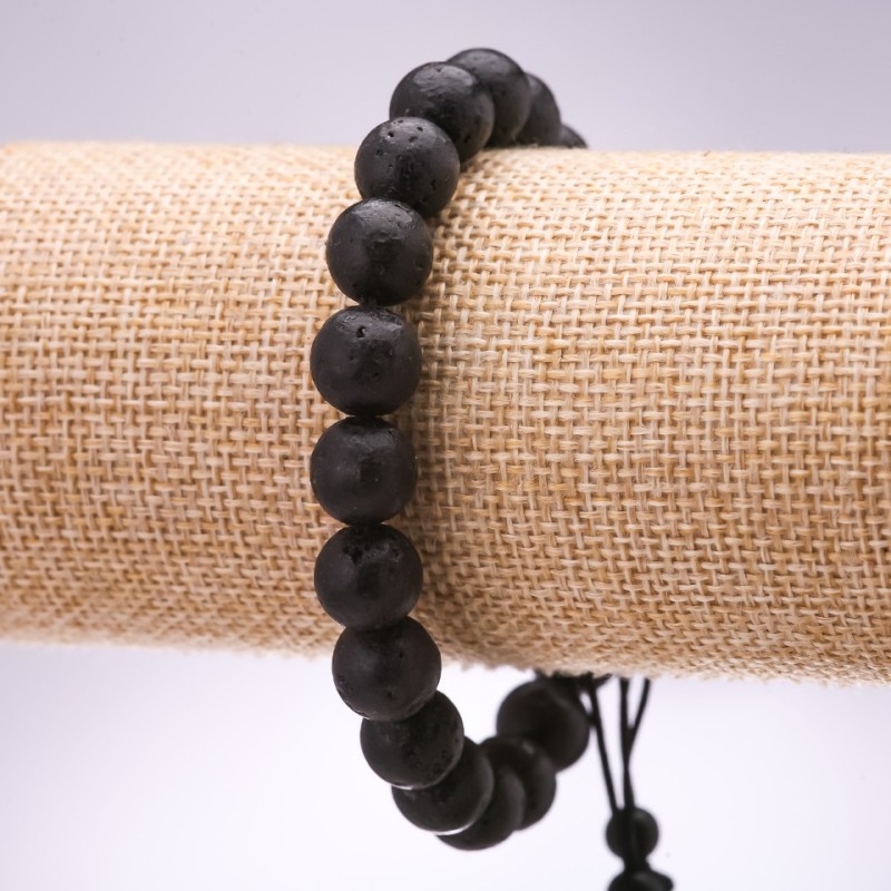 Bracciale Lava, diametro 10 mm, lunghezza 18-24 cm, regolabile