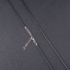 Prezzo per confezione /10 pezzi. Cordino cerato per pendenti, diametro 1,5 mm, lunghezza 60-68 cm, nero