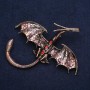 Spilla «Drago Bronzeo» 79×72 mm