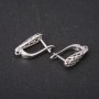 Ganci per orecchini 17x5 mm metallo argentato prezzo per coppia
