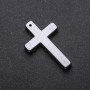 Ciondolo Croce in ematite 27×43×4 mm
