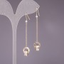 Orecchini pendenti 4x60 mm, colore dorato