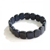 Braccialetto elastico in avventurina sintetica Sabbia Blu Notte del Cairo 13×18 mm