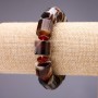 Bracciale in agata a forma barile 15×12 mm (±), lunghezza 18 cm su elastico