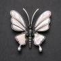 Spilla-ciondolo Farfalla madreperla 53×51 mm