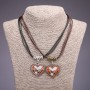 Ciondolo dell'amicizia «Cuori», diametro 31×33 mm, lunghezza 45-48 cm