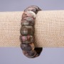 Bracciale a maglie diaspro Picasso 11×19(±)mm su elastico