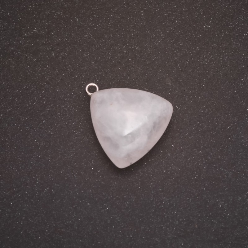 Pendente in quarzo bianco 27×24 mm (±)
