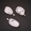 Pendente in kaolinite naturale 22×35 mm (±)