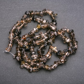 Perline di quarzo fumé granuli da 6 mm su filo