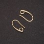 Ganci per orecchini in metallo giallo 8×15 mm, paio