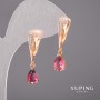 Orecchini Xuping camaleoni 6x30 mm placcati oro 18K