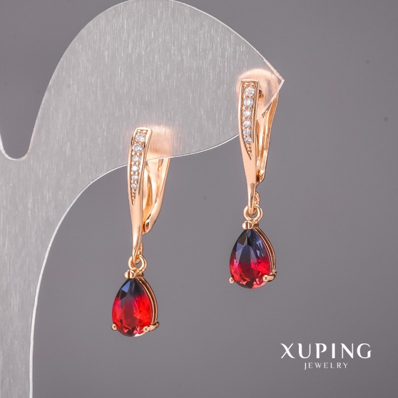 Orecchini Xuping camaleonte 6×30 mm placcato oro 18K
