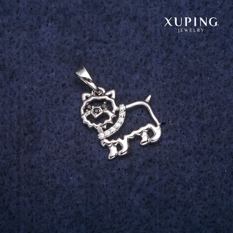 Pendente Xuping Cagnolina 14×15×20 mm Rodio