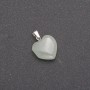 Pendente a forma di cuore in nefrite 14×14×23 mm