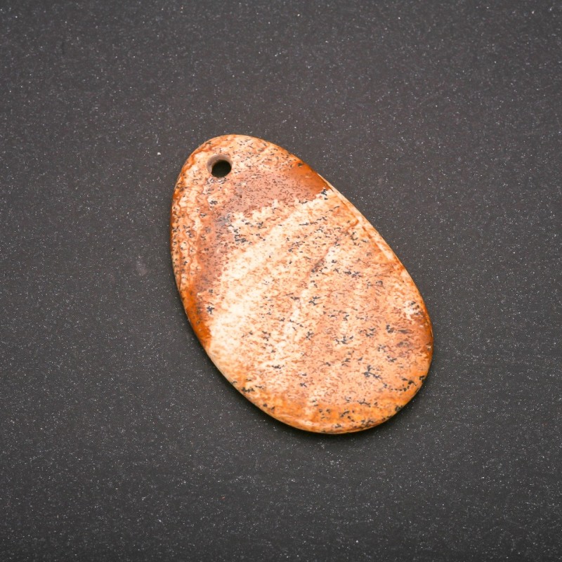 Ciondolo in diaspro paesaggistico 34×53 mm (±)